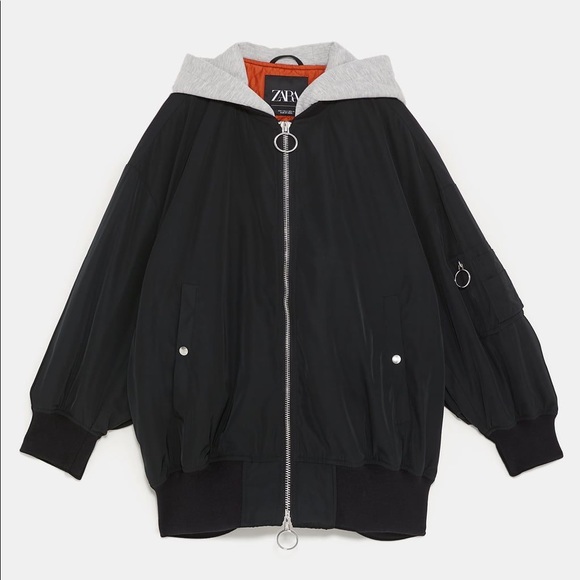 Zara Jackets & Coats Zara Oversized Bomber Jacket Poshmark